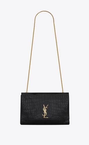 ysl kate medium croco|Saint Laurent Kate Medium Reversible Shoulder Bag in Crocodile .